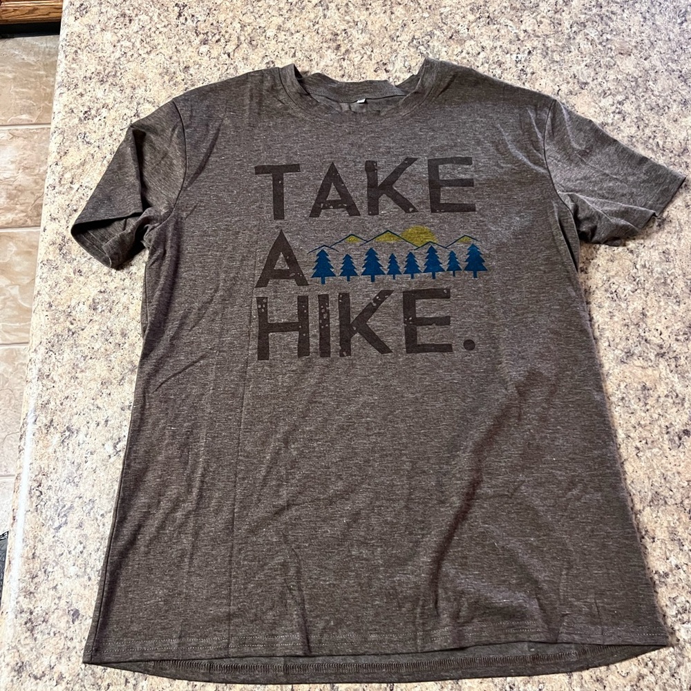 New Graphic T-Shirt - Take A Hike trees mountain nature